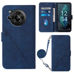 Custodia per cellulare in pelle con flip in rilievo 3D a tracolla, For Samsung Galaxy S23+ 5G, For Samsung Galaxy S23 Ultra 5G, For Sharp Aquos R7 / P7, For Sharp Aquos V6 Plus / V6