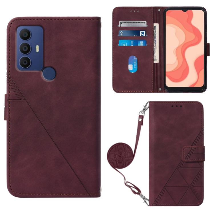 Custodia per cellulare in pelle con flip in rilievo 3D a tracolla, For Samsung Galaxy S23+ 5G, For Samsung Galaxy S23 Ultra 5G, For Sharp Aquos R7 / P7, For Sharp Aquos V6 Plus / V6