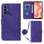 Custodia per cellulare in pelle con flip in rilievo 3D a tracolla, For Samsung Galaxy S23+ 5G, For Samsung Galaxy S23 Ultra 5G, For Sharp Aquos R7 / P7, For Sharp Aquos V6 Plus / V6