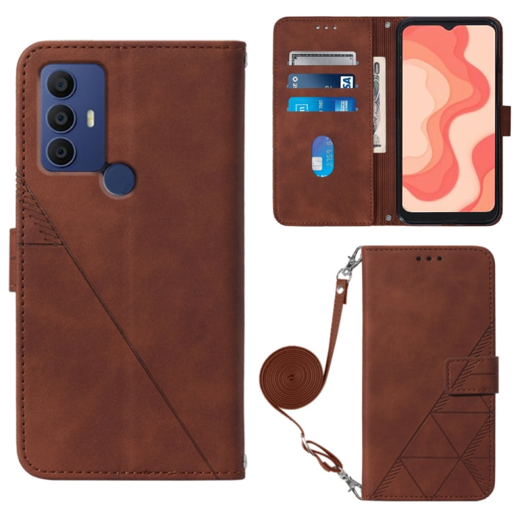 Custodia per cellulare in pelle con flip in rilievo 3D a tracolla, For Samsung Galaxy S23+ 5G, For Samsung Galaxy S23 Ultra 5G, For Sharp Aquos R7 / P7, For Sharp Aquos V6 Plus / V6