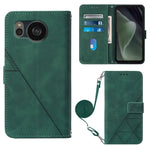 Custodia per cellulare in pelle con flip in rilievo 3D a tracolla, For Sharp Aquos Sense7 Plus, For Sharp Aquos Sense7 SH-V48, For Xiaomi Civi 2, For Xiaomi Redmi A1