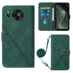 Custodia per cellulare in pelle con flip in rilievo 3D a tracolla, For Sharp Aquos Sense7 Plus, For Sharp Aquos Sense7 SH-V48, For Xiaomi Civi 2, For Xiaomi Redmi A1