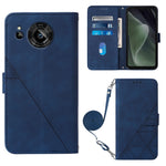 Custodia per cellulare in pelle con flip in rilievo 3D a tracolla, For Sharp Aquos Sense7 Plus, For Sharp Aquos Sense7 SH-V48, For Xiaomi Civi 2, For Xiaomi Redmi A1