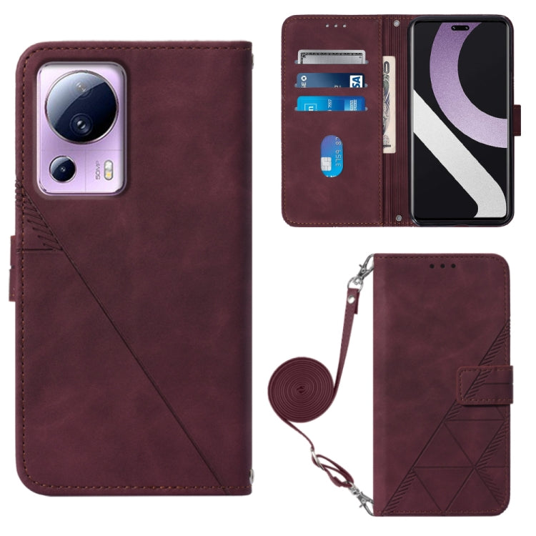 Custodia per cellulare in pelle con flip in rilievo 3D a tracolla, For Sharp Aquos Sense7 Plus, For Sharp Aquos Sense7 SH-V48, For Xiaomi Civi 2, For Xiaomi Redmi A1