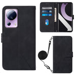 Custodia per cellulare in pelle con flip in rilievo 3D a tracolla, For Sharp Aquos Sense7 Plus, For Sharp Aquos Sense7 SH-V48, For Xiaomi Civi 2, For Xiaomi Redmi A1