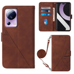 Custodia per cellulare in pelle con flip in rilievo 3D a tracolla, For Sharp Aquos Sense7 Plus, For Sharp Aquos Sense7 SH-V48, For Xiaomi Civi 2, For Xiaomi Redmi A1