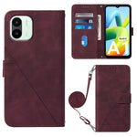 Custodia per cellulare in pelle con flip in rilievo 3D a tracolla, For Sharp Aquos Sense7 Plus, For Sharp Aquos Sense7 SH-V48, For Xiaomi Civi 2, For Xiaomi Redmi A1