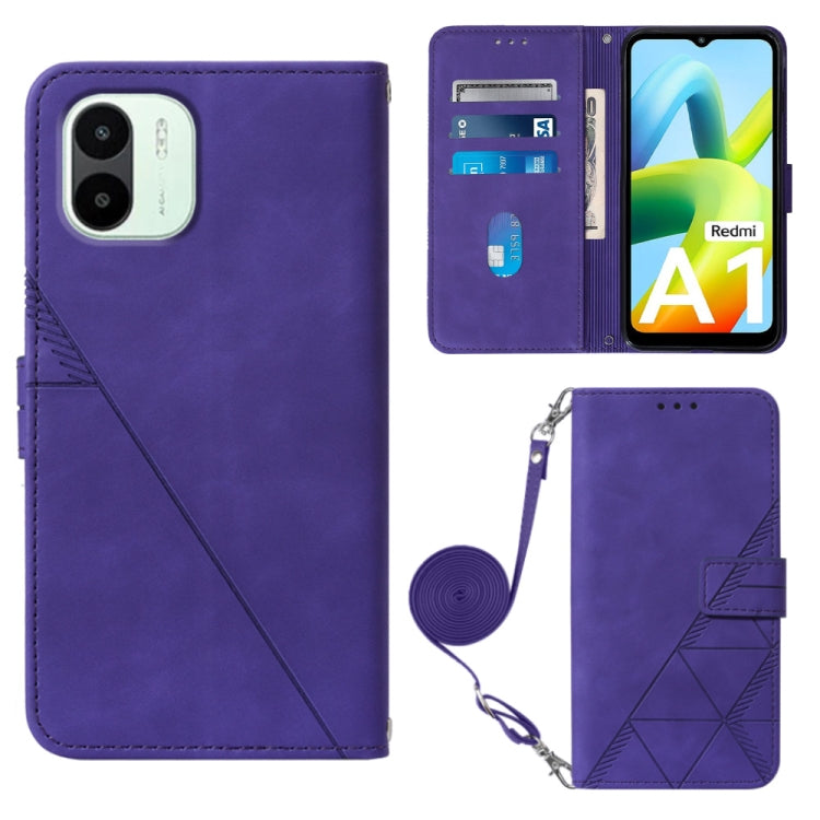 Custodia per cellulare in pelle con flip in rilievo 3D a tracolla, For Sharp Aquos Sense7 Plus, For Sharp Aquos Sense7 SH-V48, For Xiaomi Civi 2, For Xiaomi Redmi A1