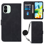 Custodia per cellulare in pelle con flip in rilievo 3D a tracolla, For Sharp Aquos Sense7 Plus, For Sharp Aquos Sense7 SH-V48, For Xiaomi Civi 2, For Xiaomi Redmi A1