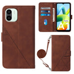 Custodia per cellulare in pelle con flip in rilievo 3D a tracolla, For Sharp Aquos Sense7 Plus, For Sharp Aquos Sense7 SH-V48, For Xiaomi Civi 2, For Xiaomi Redmi A1