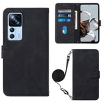 Custodia per cellulare in pelle con flip in rilievo 3D a tracolla, For Xiaomi Poco C40 Global, For Xiaomi 12 Ultra / 12S Ultra, For Xiaomi 12T / 12T Pro / Redmi K50 Ultra, For UMIDIGI A13 / A13 Pro / A13S