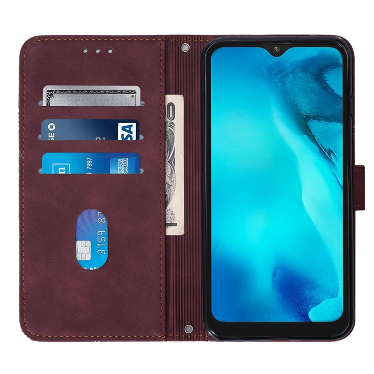 Custodia per cellulare in pelle con flip in rilievo 3D a tracolla, For UMIDIGI C1, For UMIDIGI F3 4G / F3 5G / F3 SE / F3S, For UMIDIGI G1, For UMIDIGI Power 7 Max