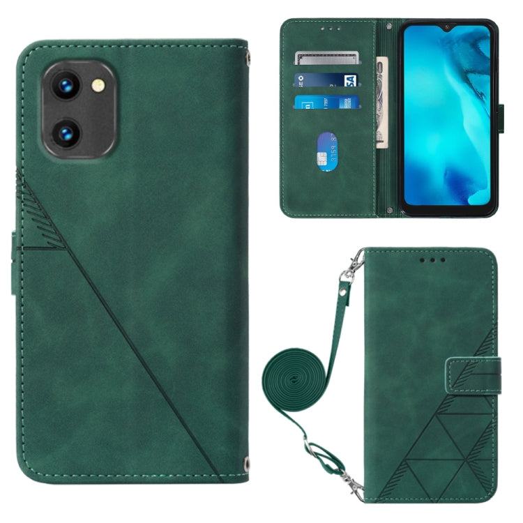 Custodia per cellulare in pelle con flip in rilievo 3D a tracolla, For UMIDIGI C1, For UMIDIGI F3 4G / F3 5G / F3 SE / F3S, For UMIDIGI G1, For UMIDIGI Power 7 Max