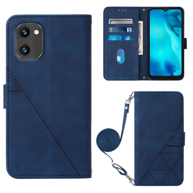 Custodia per cellulare in pelle con flip in rilievo 3D a tracolla, For UMIDIGI C1, For UMIDIGI F3 4G / F3 5G / F3 SE / F3S, For UMIDIGI G1, For UMIDIGI Power 7 Max