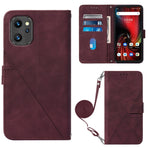 Custodia per cellulare in pelle con flip in rilievo 3D a tracolla, For UMIDIGI C1, For UMIDIGI F3 4G / F3 5G / F3 SE / F3S, For UMIDIGI G1, For UMIDIGI Power 7 Max