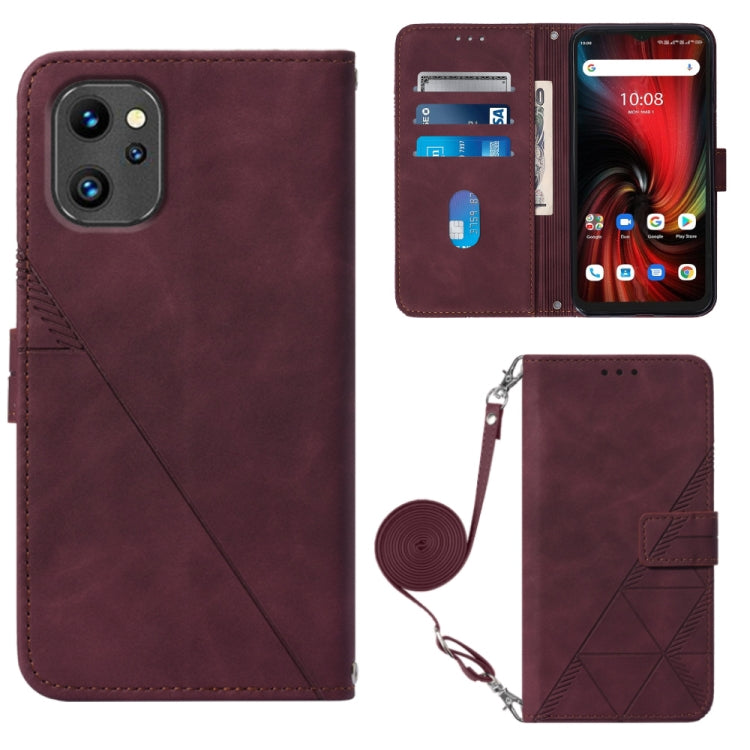 Custodia per cellulare in pelle con flip in rilievo 3D a tracolla, For UMIDIGI C1, For UMIDIGI F3 4G / F3 5G / F3 SE / F3S, For UMIDIGI G1, For UMIDIGI Power 7 Max
