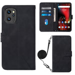 Custodia per cellulare in pelle con flip in rilievo 3D a tracolla, For UMIDIGI C1, For UMIDIGI F3 4G / F3 5G / F3 SE / F3S, For UMIDIGI G1, For UMIDIGI Power 7 Max