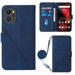 Custodia per cellulare in pelle con flip in rilievo 3D a tracolla, For UMIDIGI C1, For UMIDIGI F3 4G / F3 5G / F3 SE / F3S, For UMIDIGI G1, For UMIDIGI Power 7 Max