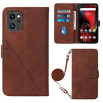 Custodia per cellulare in pelle con flip in rilievo 3D a tracolla, For UMIDIGI C1, For UMIDIGI F3 4G / F3 5G / F3 SE / F3S, For UMIDIGI G1, For UMIDIGI Power 7 Max