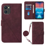 Custodia per cellulare in pelle con flip in rilievo 3D a tracolla, For UMIDIGI C1, For UMIDIGI F3 4G / F3 5G / F3 SE / F3S, For UMIDIGI G1, For UMIDIGI Power 7 Max