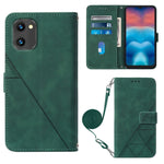 Custodia per cellulare in pelle con flip in rilievo 3D a tracolla, For UMIDIGI C1, For UMIDIGI F3 4G / F3 5G / F3 SE / F3S, For UMIDIGI G1, For UMIDIGI Power 7 Max