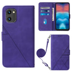 Custodia per cellulare in pelle con flip in rilievo 3D a tracolla, For UMIDIGI C1, For UMIDIGI F3 4G / F3 5G / F3 SE / F3S, For UMIDIGI G1, For UMIDIGI Power 7 Max
