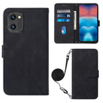 Custodia per cellulare in pelle con flip in rilievo 3D a tracolla, For UMIDIGI C1, For UMIDIGI F3 4G / F3 5G / F3 SE / F3S, For UMIDIGI G1, For UMIDIGI Power 7 Max