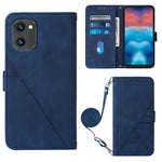 Custodia per cellulare in pelle con flip in rilievo 3D a tracolla, For UMIDIGI C1, For UMIDIGI F3 4G / F3 5G / F3 SE / F3S, For UMIDIGI G1, For UMIDIGI Power 7 Max