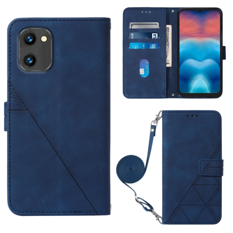 Custodia per cellulare in pelle con flip in rilievo 3D a tracolla, For UMIDIGI C1, For UMIDIGI F3 4G / F3 5G / F3 SE / F3S, For UMIDIGI G1, For UMIDIGI Power 7 Max