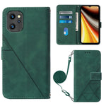 Custodia per cellulare in pelle con flip in rilievo 3D a tracolla, For UMIDIGI C1, For UMIDIGI F3 4G / F3 5G / F3 SE / F3S, For UMIDIGI G1, For UMIDIGI Power 7 Max