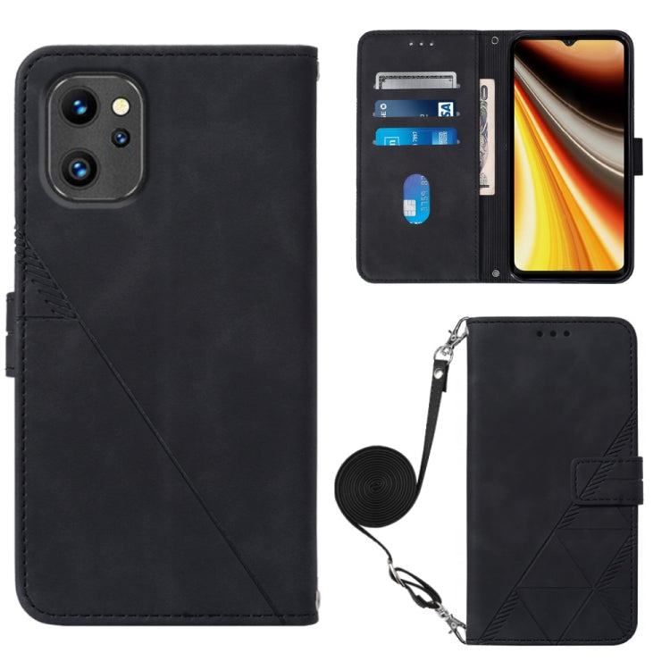 Custodia per cellulare in pelle con flip in rilievo 3D a tracolla, For UMIDIGI C1, For UMIDIGI F3 4G / F3 5G / F3 SE / F3S, For UMIDIGI G1, For UMIDIGI Power 7 Max
