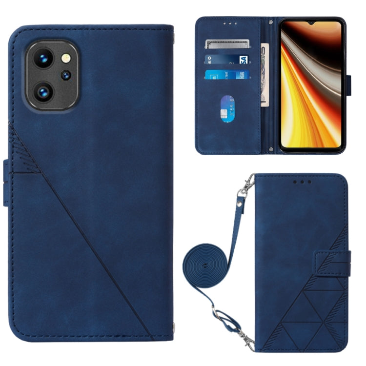 Custodia per cellulare in pelle con flip in rilievo 3D a tracolla, For UMIDIGI C1, For UMIDIGI F3 4G / F3 5G / F3 SE / F3S, For UMIDIGI G1, For UMIDIGI Power 7 Max