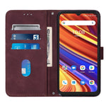 Custodia per cellulare in pelle con flip in rilievo 3D a tracolla, For UMIDIGI Power 7 / Power 7S