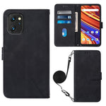 Custodia per cellulare in pelle con flip in rilievo 3D a tracolla, For UMIDIGI Power 7 / Power 7S