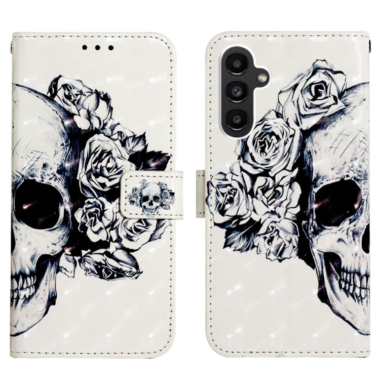 Custodia per telefono in pelle a vibrazione orizzontale con pittura 3D, For Samsung Galaxy A14 5G, For Samsung Galaxy S23 5G, For Samsung Galaxy S23+ 5G