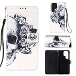Custodia per telefono in pelle a vibrazione orizzontale con pittura 3D, For Samsung Galaxy S23 Ultra 5G