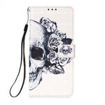 Custodia per telefono in pelle a vibrazione orizzontale con pittura 3D, For Samsung Galaxy S23 Ultra 5G