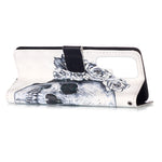 Custodia per telefono in pelle a vibrazione orizzontale con pittura 3D, For Samsung Galaxy S23 Ultra 5G