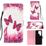 Custodia per telefono in pelle a vibrazione orizzontale con pittura 3D, For Samsung Galaxy S23 Ultra 5G