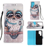 Custodia per telefono in pelle a vibrazione orizzontale con pittura 3D, For Samsung Galaxy S23 Ultra 5G