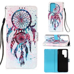 Custodia per telefono in pelle a vibrazione orizzontale con pittura 3D, For Samsung Galaxy S23 Ultra 5G