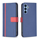 BF13 Custodia per telefono in pelle con trama incrociata abbinata al colore, For Samsung Galaxy A54 5G