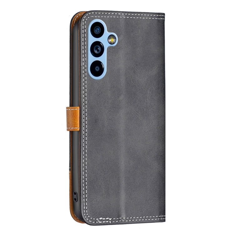 Custodia per telefono in pelle con doppio filo per cucire abbinato, For Samsung Galaxy A54 5G