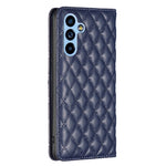 Custodia per telefono a conchiglia in pelle magnetica Diamond Lattice, For Samsung Galaxy A54 5G