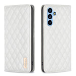 Custodia per telefono a conchiglia in pelle magnetica Diamond Lattice, For Samsung Galaxy A54 5G