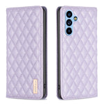 Custodia per telefono a conchiglia in pelle magnetica Diamond Lattice, For Samsung Galaxy A54 5G