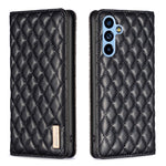 Custodia per telefono a conchiglia in pelle magnetica Diamond Lattice, For Samsung Galaxy A54 5G