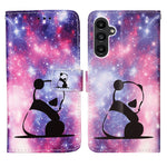 Custodia per telefono in pelle tinta unita con motivo a disegno colorato, For Samsung Galaxy A14 5G, For Samsung Galaxy S23 5G, For Samsung Galaxy S23+ 5G