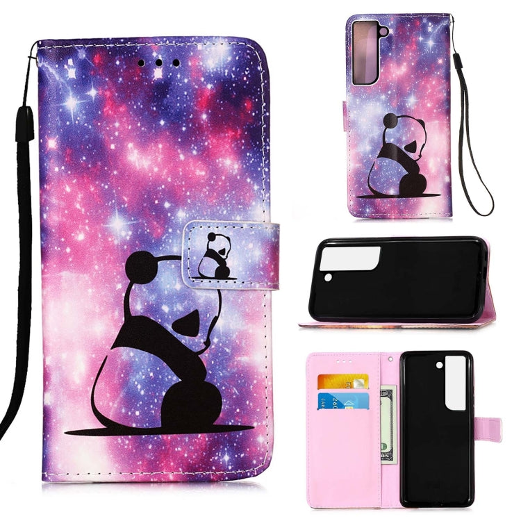 Custodia per telefono in pelle tinta unita con motivo a disegno colorato, For Samsung Galaxy A14 5G, For Samsung Galaxy S23 5G, For Samsung Galaxy S23+ 5G