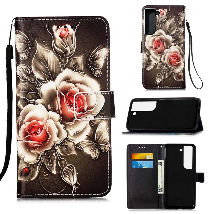 Custodia per telefono in pelle tinta unita con motivo a disegno colorato, For Samsung Galaxy A14 5G, For Samsung Galaxy S23 5G, For Samsung Galaxy S23+ 5G